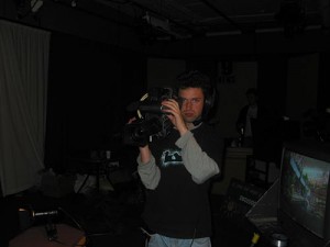 Me getting ready for a night of shooting sometime in early 2004. I don't look as thrilled as I normally was when we were on air.