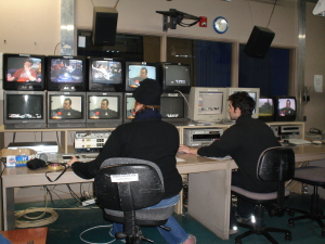 Producer Sarah sits also in the directors chair, while I roll VT's on a show sometime in the middle of the year. 