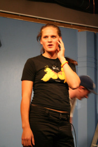 Tineille Charteris during the last show of 2005.